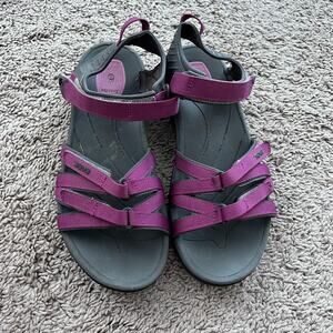 Teva Tirra Sandals Womens Size 9 Purple Gray ShocPad Sport Hiking Water 4266